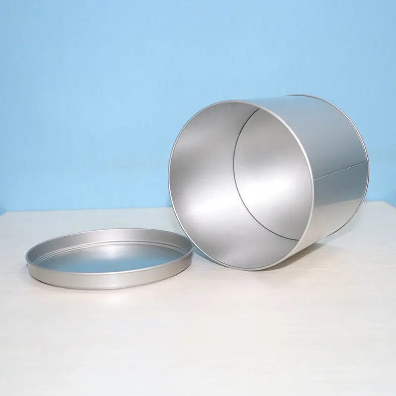 China Manufacturer Customized Hot Selling High Quality Cylinder Tin Can Box for Packaging