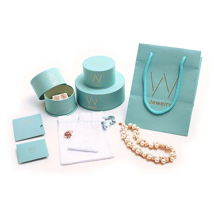 China suppliers round paper gift packaging earrings box