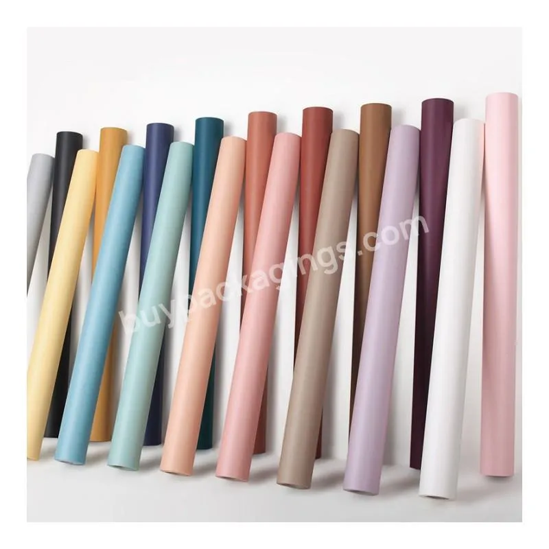 China Wholesale Factory Directly New Solid Color Flower Wrapping Kraft Paper Bouquet Wrapping Paper