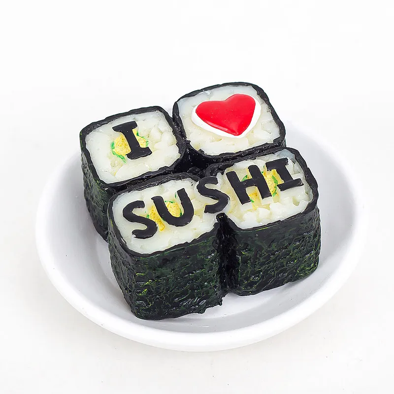 Chinese 3D Sushi Ramen Food Resin Stereo Refrigerator Magnets for Sale