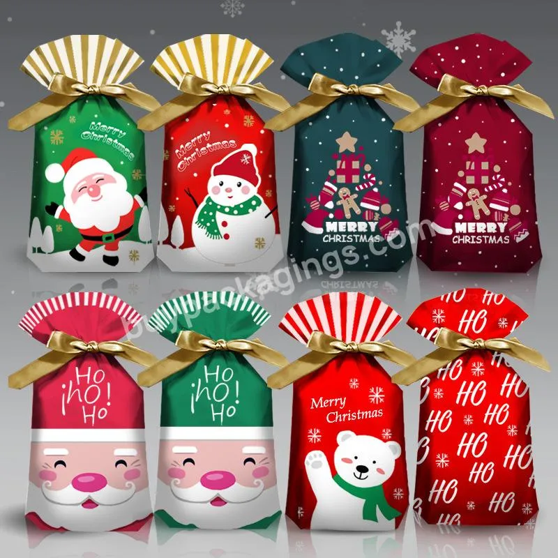 Christmas Gift Cartoon Bag Gift Box Candy Biscuit Bag Decoration Christmas Party Gift Bag