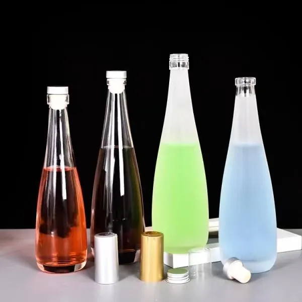 Cider 330ml 500ml Mineral Water Fruit Wine Glass Bottle With Aluminum Cap