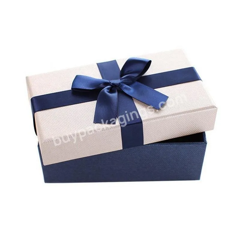 Classic Luxury Recycled Paper Gift Box Packaging Custom Design