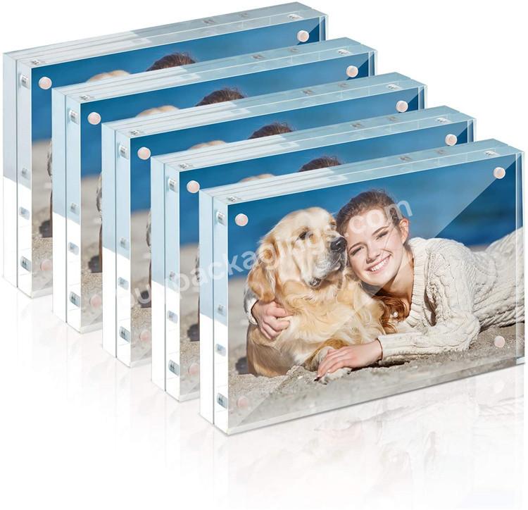 Clear Acrylic Frameless Magnetic Photo Frame