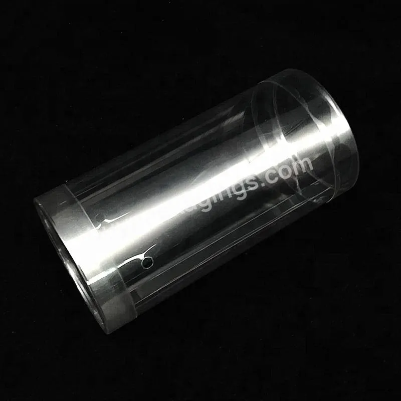 Clear Cylinder Tube Case Food Packaging Food Grade Plastic Pet/pvc Fruit Uv Coating Stamping Embossing Recycled Materials Accept