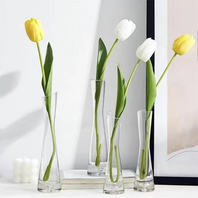 Clear Free Samples Modern Bottle Glass Vases For Wedding Decoration