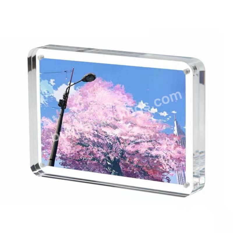 Clear Photo Frame / Small Acrylic Photo Display Stand Round Corners - Buy 5x7 Clear Crystal Round Corner Acrylic Photo Frame Lucite Acrylic Frameless Picture Frame,Magnetic Acrylic Picture Frames With Rounded Corners - Perfect Frameless Picture Frame