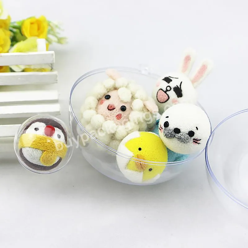 Clear Plastic Ball Cake Boxes Plastic Bowl Round Ball Toy In Bulk