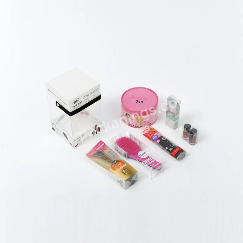 Clear Plastic Transparent Pvc Daily Necessities Cosmetic Pet Folding Packaging Box