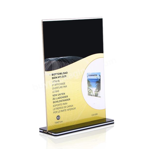 Clear Plexiglass A4 A5 A6 Acrylic Stand Holder Display Stand - Buy Plastic Display Clear Acrylic Sign Holder 8.5x11 For Promotion,Wholesale Wall Mount Acrylic Sign Holder,Custom Acrylic Menu Holder With Magnets Vertical T Shape Sign Holder.