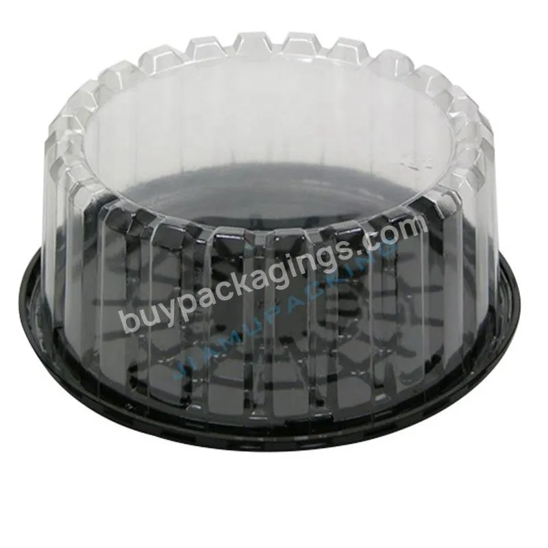 Clear Small Round Plastic Birthday Cake Box Packaging & Display Storage Box