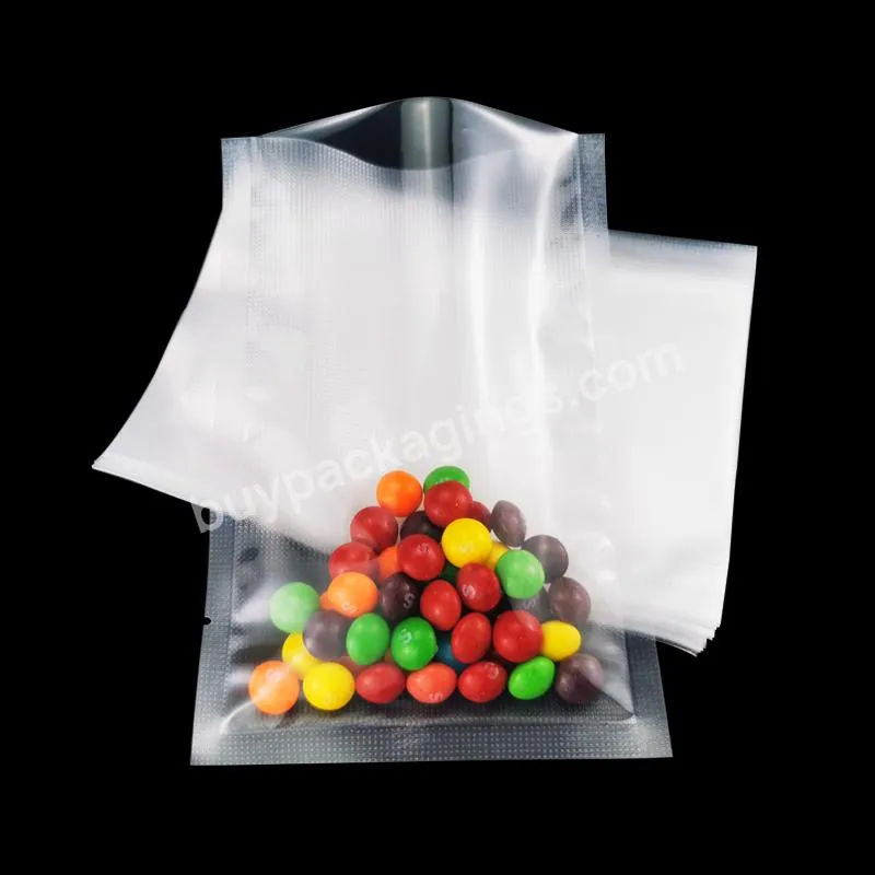 Clear Transparent Nylon Plastic Bag Vacuum Storage Packaging Bags For Frozen Food Meat Chicken Fish