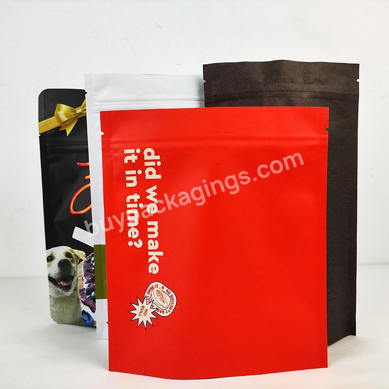 Coffee Bag Custom Print Stand Up Pouch With Zipper Digital Bag Resealable Heat Seal Digital Print Flexible Matt Black Valve Bag