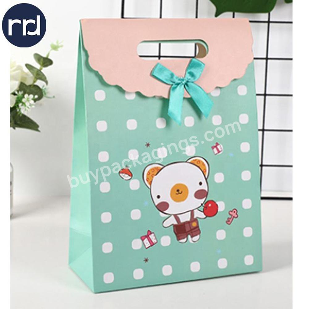 Collapsible Eco Friendly Christmas Children's Candy Gift Cute Small Gift Packaging Bags