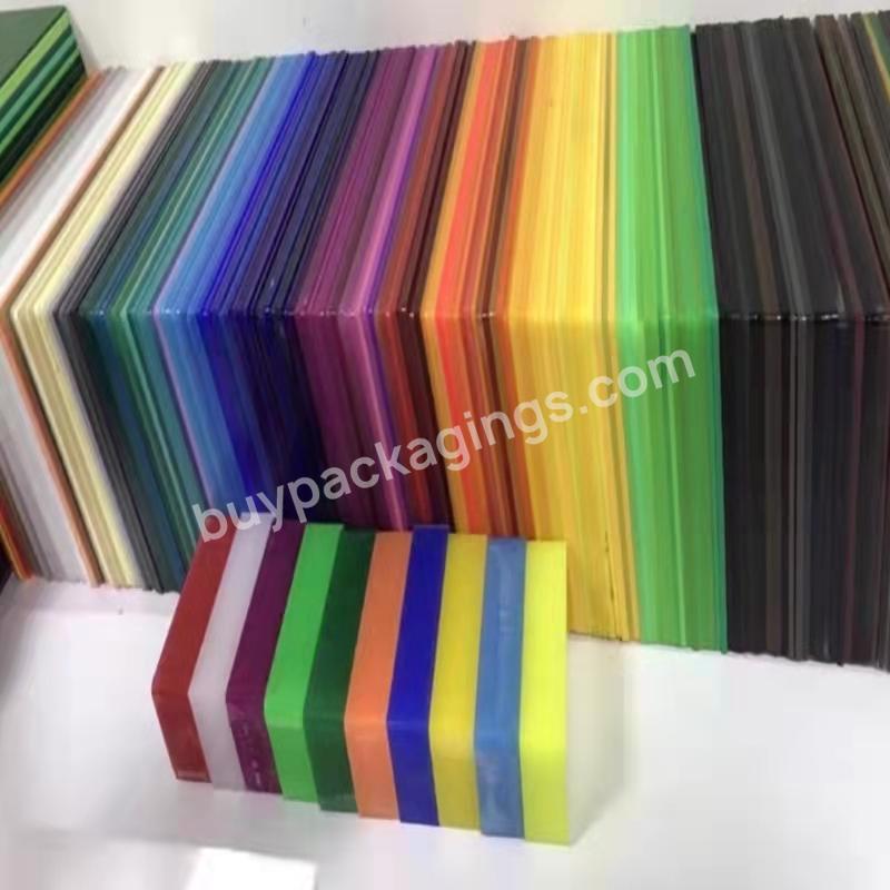 Color Acrylic Sheet 8x4 Feet Cheap Price Solid Perspex Panel Factory