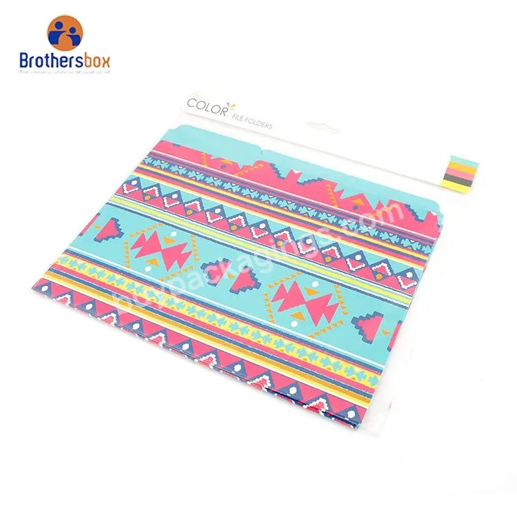 Color Design Paper File Folder