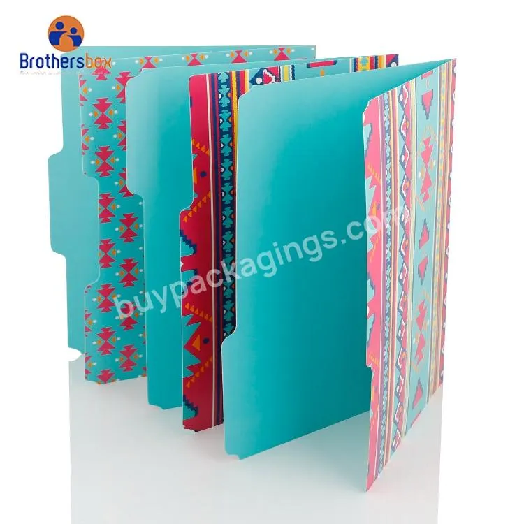 Color Design Paper File Folder