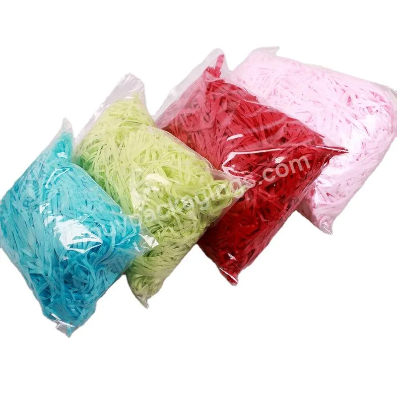 Colorful Wrapping Bag Stuffing and Packing Basket cosmetic Shredded paper For Gift Package Box Filling