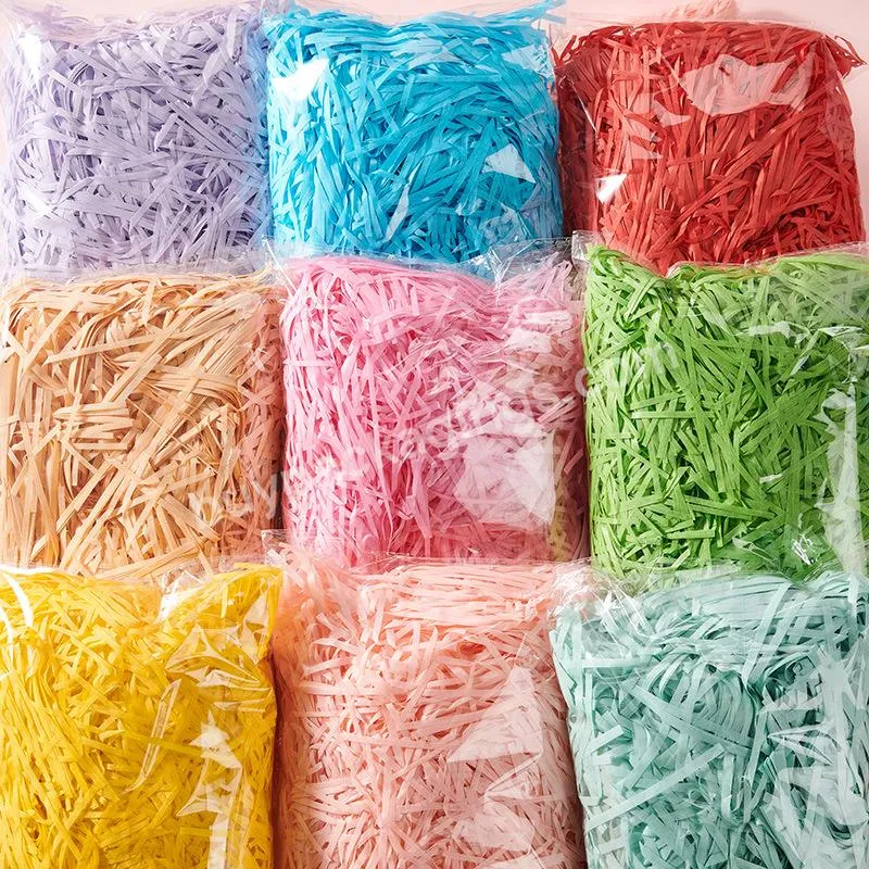 Colorful Wrapping Bag Stuffing and Packing Basket cosmetic Shredded paper For Gift Package Box Filling