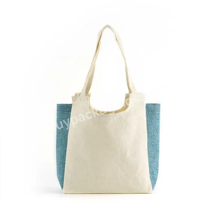 Colour Nature Handbag Tote Cotton Bag Wholesale Custom Shoulder Shopping Canvas Bags