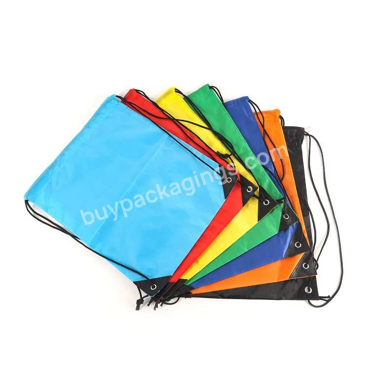 Competitive Price Polyester Nylon Drawstring Bag Drawstring Bags With Custom Printed Logo Backpack Sports Drawstring Bag