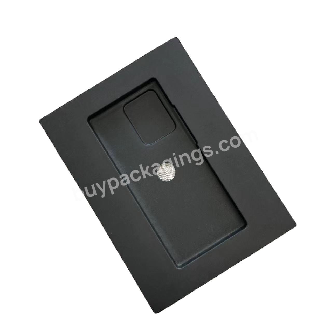 Compostable Bagasse Pulp Packaging Eco Friendly Phone Components Molded Pulp Embossed Inner Package Tray