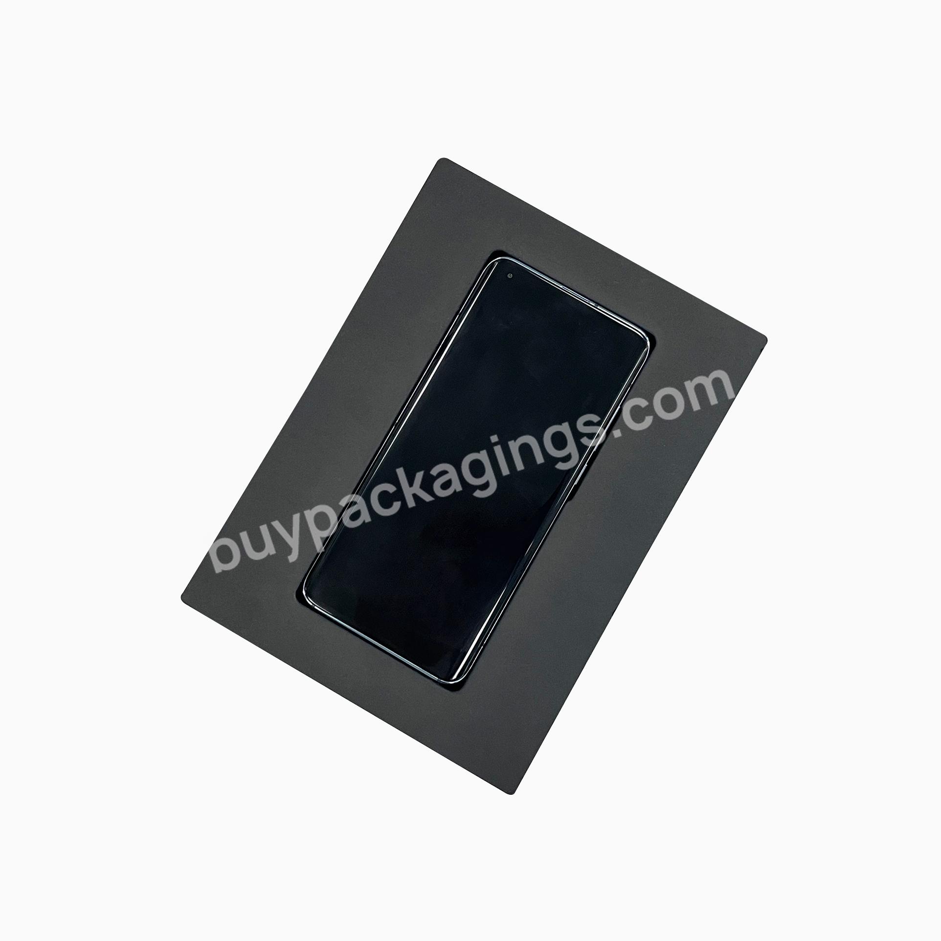 Compostable Bagasse Pulp Packaging Eco Friendly Phone Components Molded Pulp Embossed Inner Package Tray