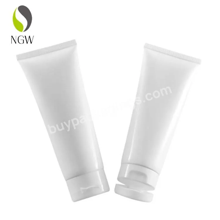 Conditioner Packaging White Transparent Plastic Tube Container Hotel Shampoo Lotion Squeeze Tube Cosmetic Soft Tube