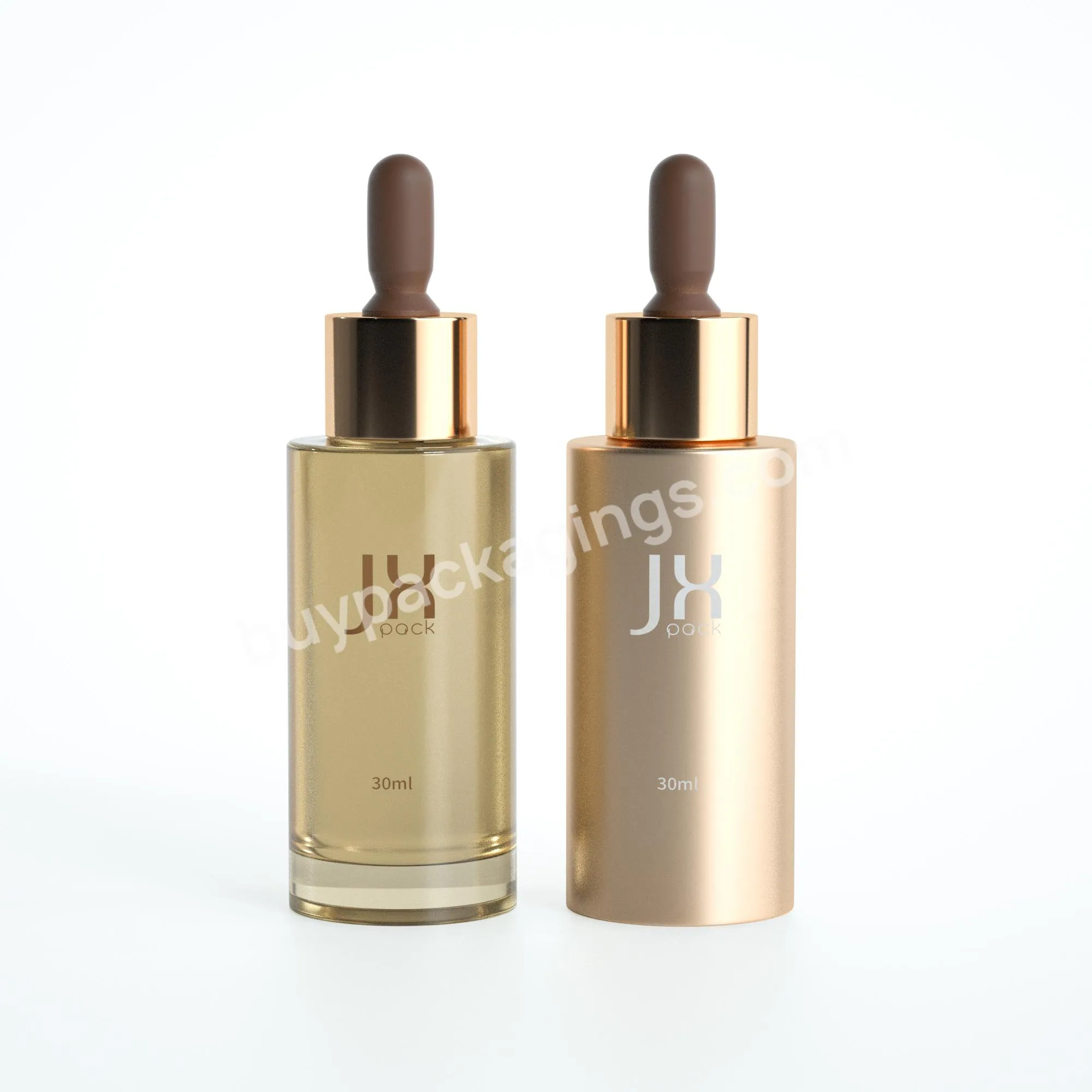 Cosmetic Dropper Bottle 30 Ml Body Oil Essential Oil Serum Glass Bottle With Gold Dropper Cap