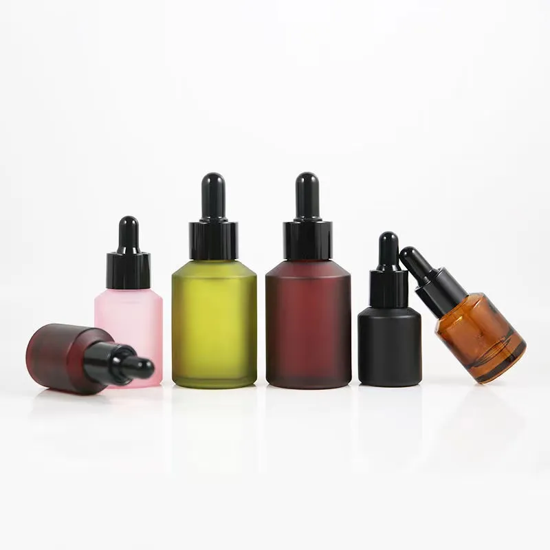 Cosmetic Glass Essential Oils Bottle Manufacturers Clear Dropper Bottle 15ml 30ml 50ml