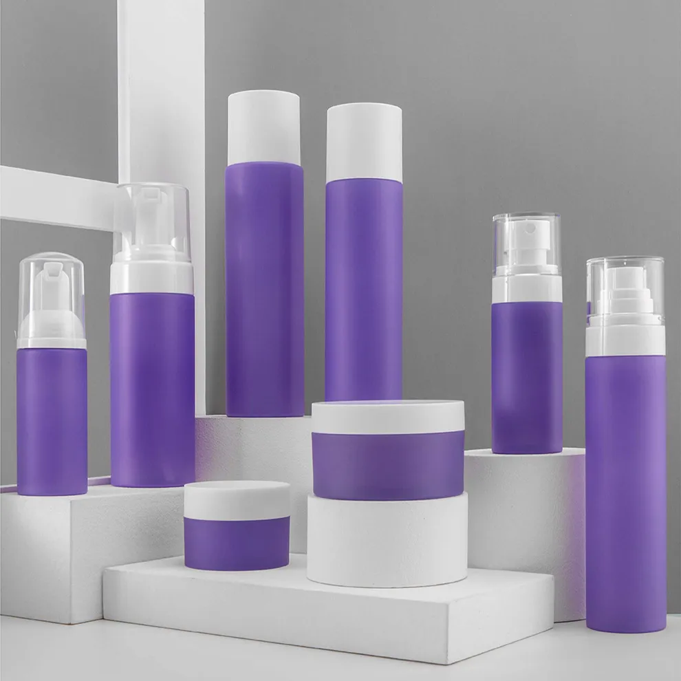 Cosmetic Packaging Set  High Quality Cheap Price Face Skin Care Frosted Spray Plastic Bottle