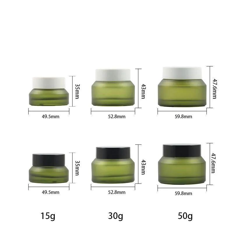 Cosmetics Packaging 15g 30g 50g 100g Clear Glass Cream Cosmetic Jar