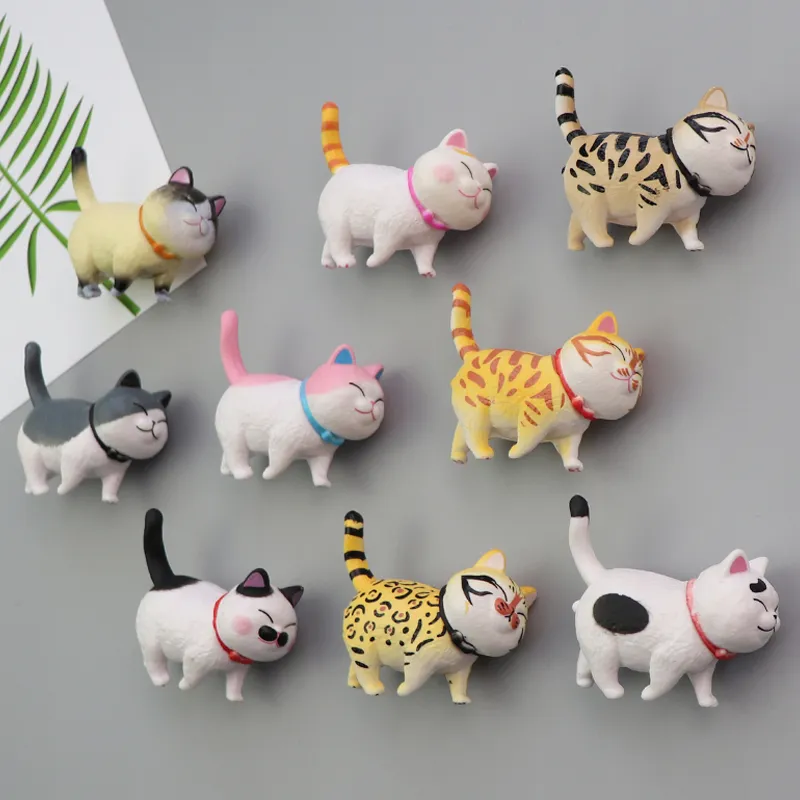 Creative Animal Fridge Magnet Custom 3D Cute Cat Fridge Magnet