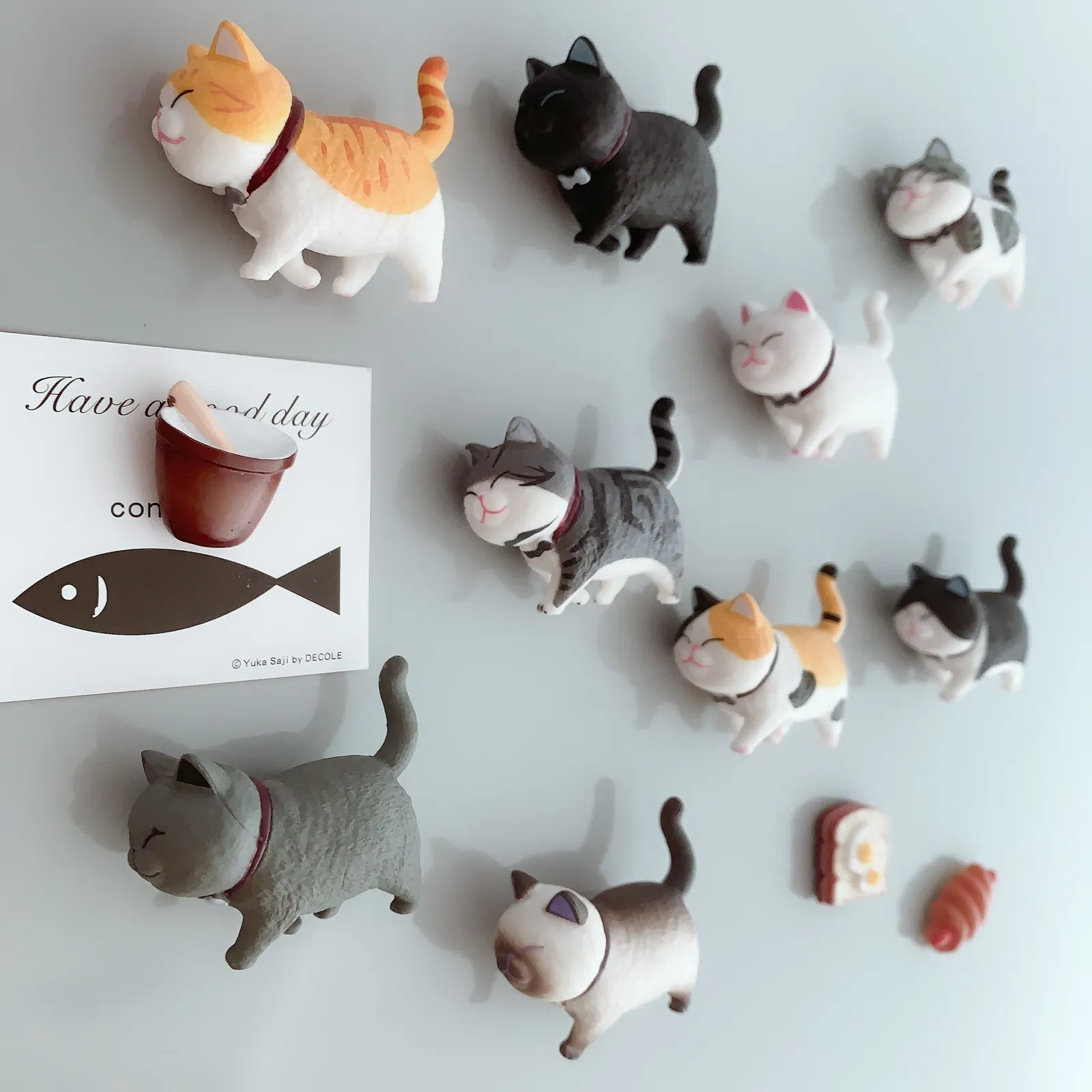 Creative Animal Fridge Magnet Custom 3D Cute Cat Fridge Magnet