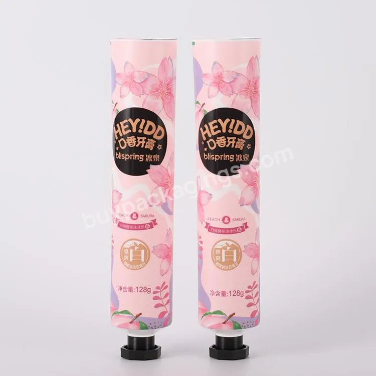 Custom 100ml Eco Friendly Cosmetic Toothpaste Tube Packaging For Empty Squeeze Cream Tube Plastic Tubes