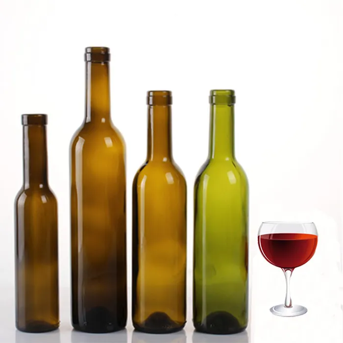 Custom 187ML 200ML 375ML 500ML 750ML 1500ML Various Colors Empty Glass Bottle Wine Empty Glass Bottle For Liquor