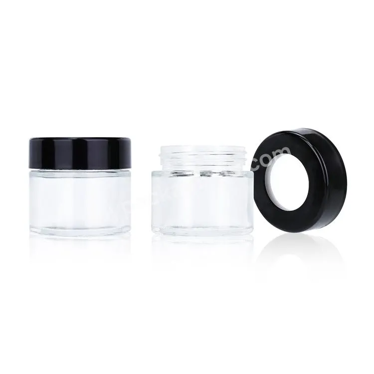 Custom 2oz 3oz 4oz Clear Magnifying Jars Spice Airtight Jar Containers Child Proof Glass Jar With Child Resistant Lid - Buy Child Proof Glass Jar With Child Resistant Lid,Clear Magnifying Jars,Custom 2oz 3oz 4oz Clear Magnifying Jars Spice Airtight J