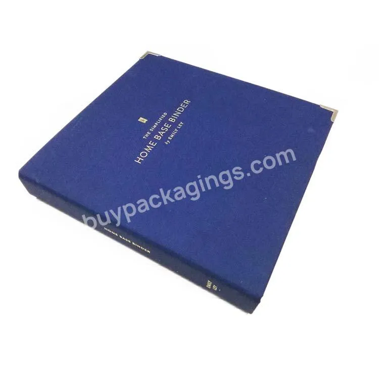 Custom 3 Ring Binder Black 12 Inch Binder With Card Pocket