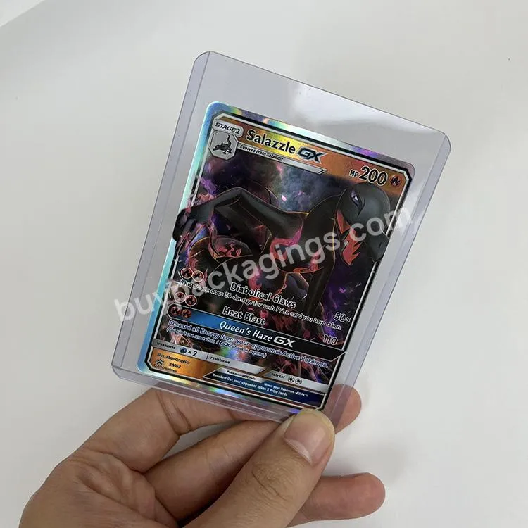 Custom 3x4 Pvc Clear Penny Sports Baseball Hard Business Trading Toploader Card Sleeves Protector Holder - Buy Card Game Sleeve,Sports Card Sleeves,Trading Card Sleeves Protector.