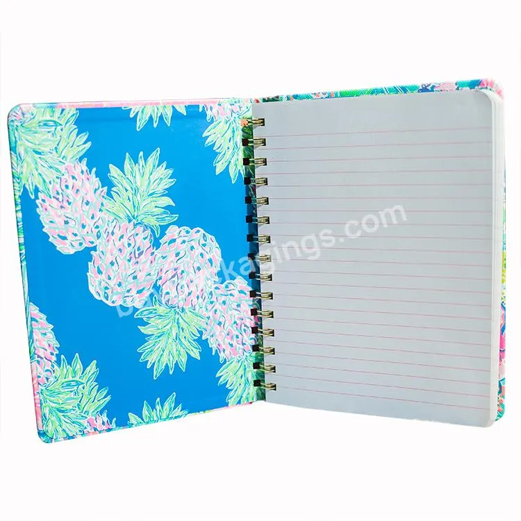 Custom A5 Printed Ring Binder Small Planner Spiral Bound Planner With Dividers