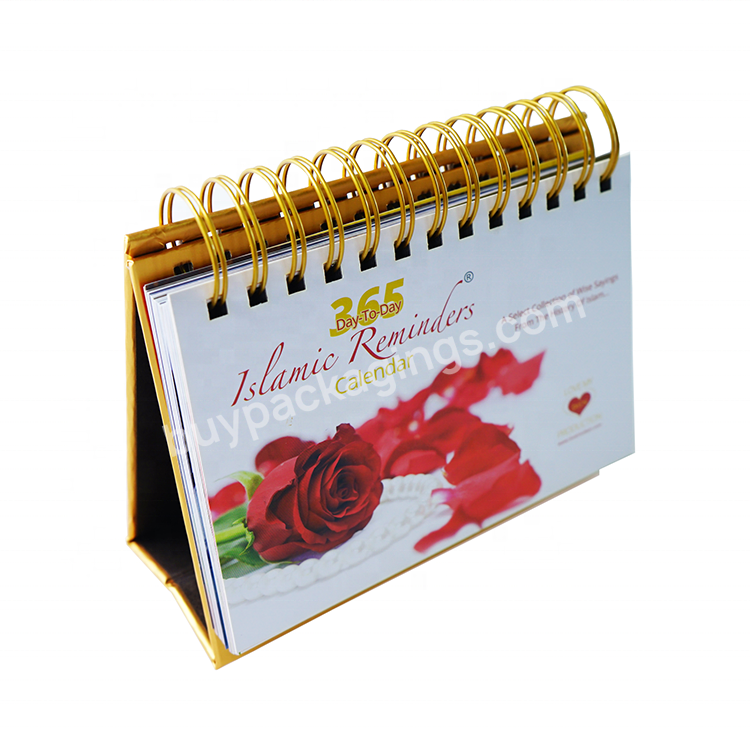 Custom Any Years Small Size Best Choice 365 Days Daily Desk Islamic Reminders Table Calendar