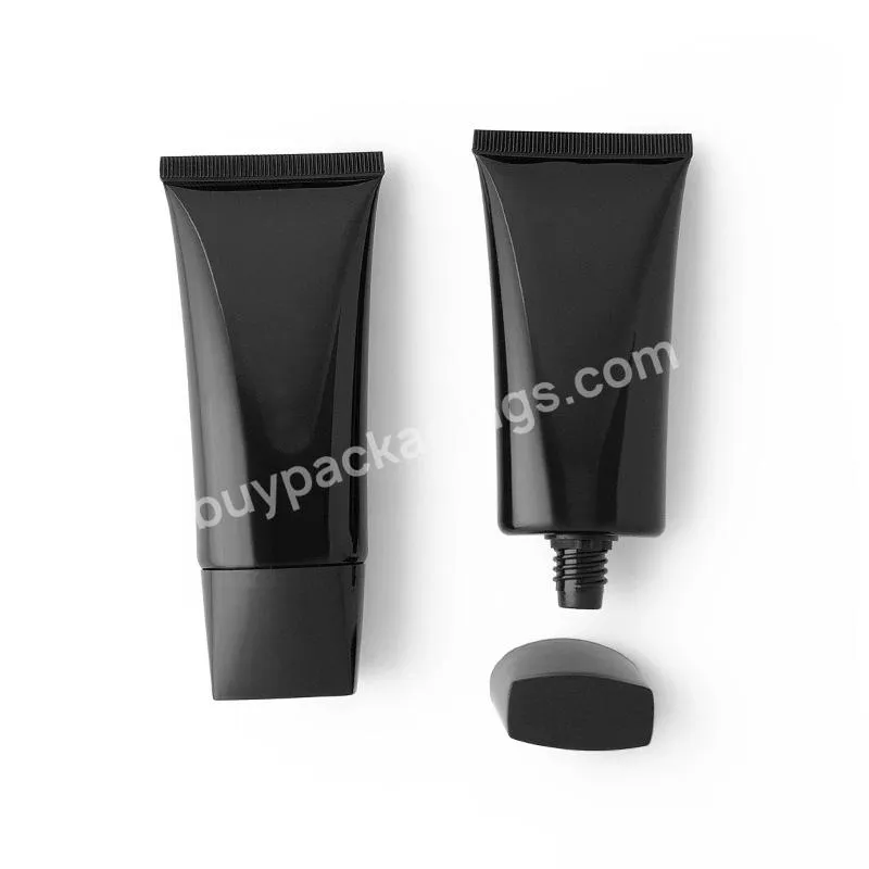 Custom Bb Cream Empty Soft Laminated Tube Matt Oval Face Wash Sunscreen Plastic Tubes For Cosmetics Packaging