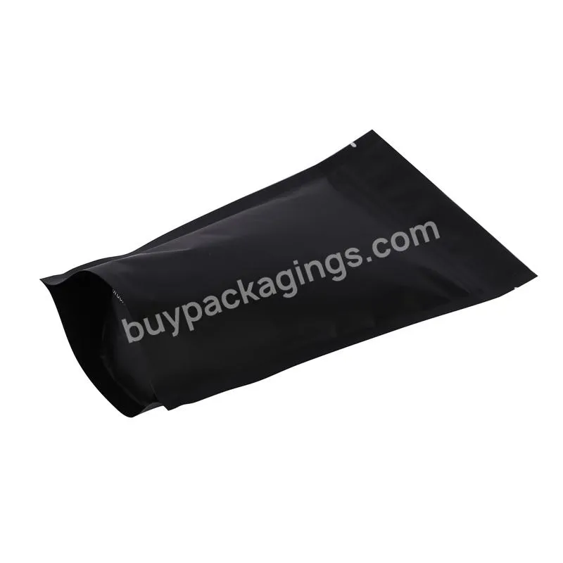 Custom Black 3x4 Aluminum Foil 100g 250g 500g 1 Kg Stand Up Zip Lock Bag Resealable Small Tea Bag Packaging Tea Pouch