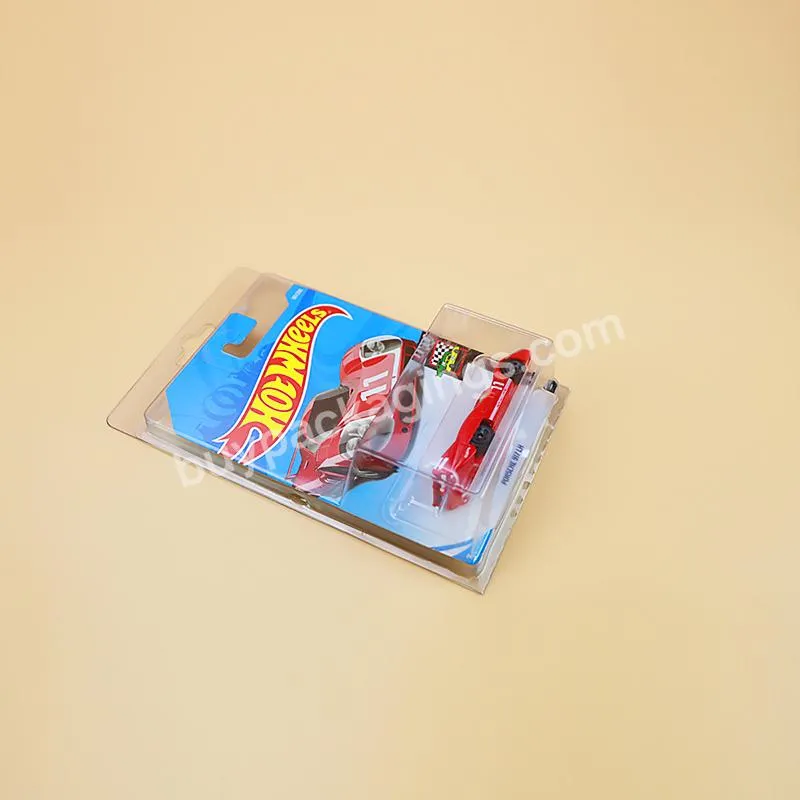 Custom Blister Packaging Hot Wheels Toys Car Plastic Protector Pet Display Clamshell Box