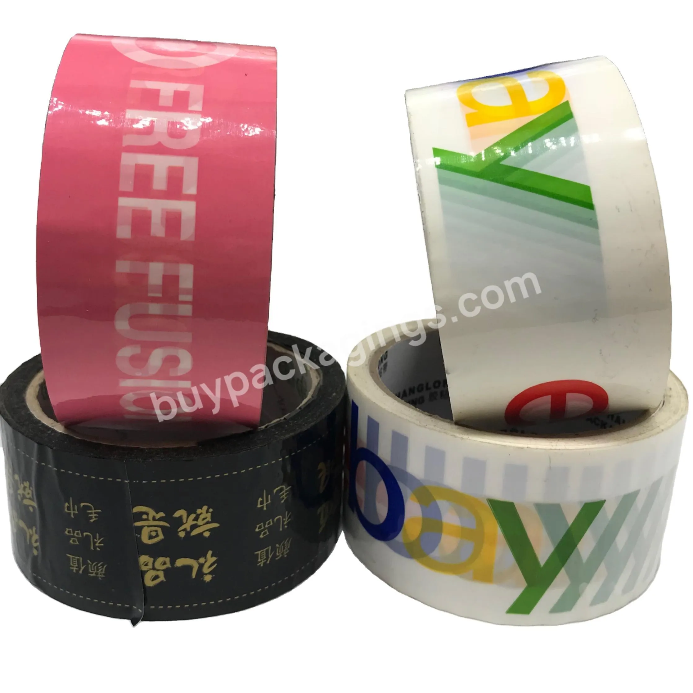 Custom Bopp Transparent Clear Packing Tape Opp Adhesive Silent No Noise Boop Easy Tear Packaging Tape