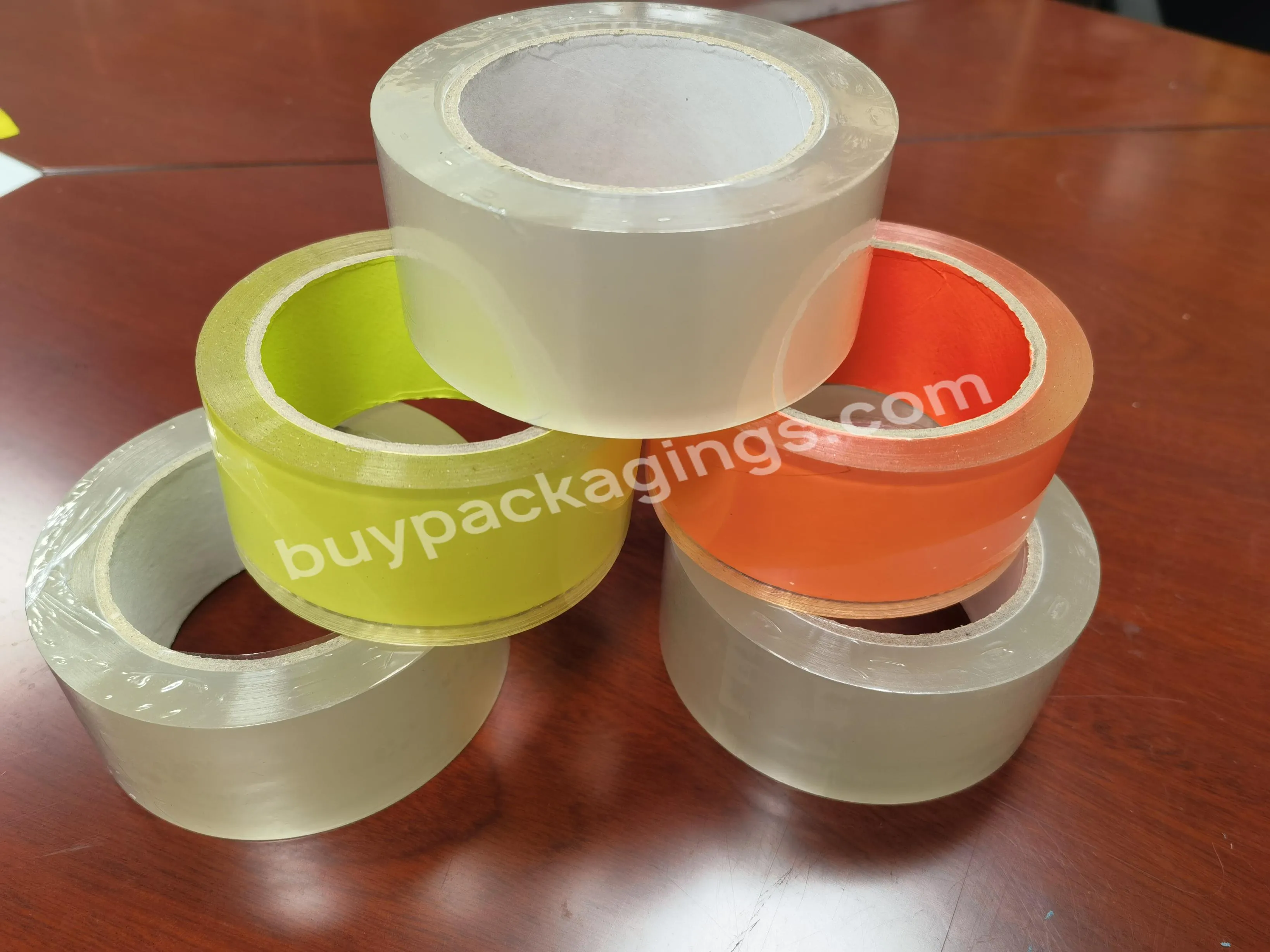 Custom Bopp Transparent Clear Packing Tape Opp Adhesive Silent No Noise Boop Easy Tear Packaging Tape