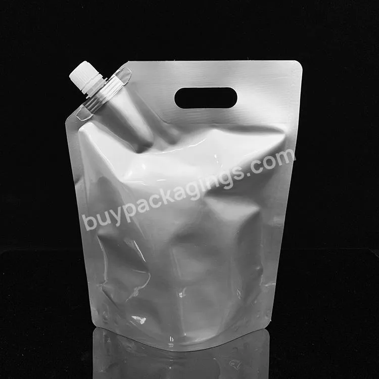 Custom Bpa Free Aluminium Foil Beverage Packaging Pouch Foldable Drinking 2l Water Bag With Spout - Buy 2l Water Bag,Water Bag With Spout,Beverage Packaging Bag.