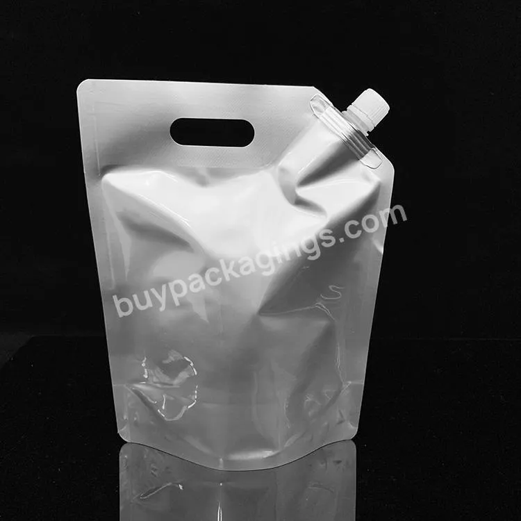 Custom Bpa Free Aluminium Foil Beverage Packaging Pouch Foldable Drinking 2l Water Bag With Spout - Buy 2l Water Bag,Water Bag With Spout,Beverage Packaging Bag.