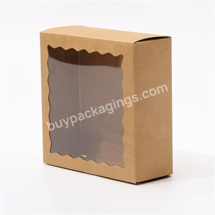 Custom Brand Logo Printed Eco Friendly Brown Kraft Paper Packaging Box For Cosmetic