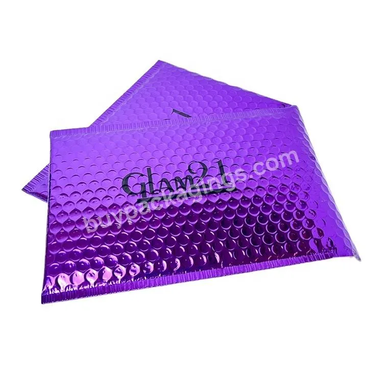 Custom Bubble Envelope Bag Colorful Foil Mailer Poly Bubble Mailers Clothing Shipping Packaging Mailing Bags With Logo